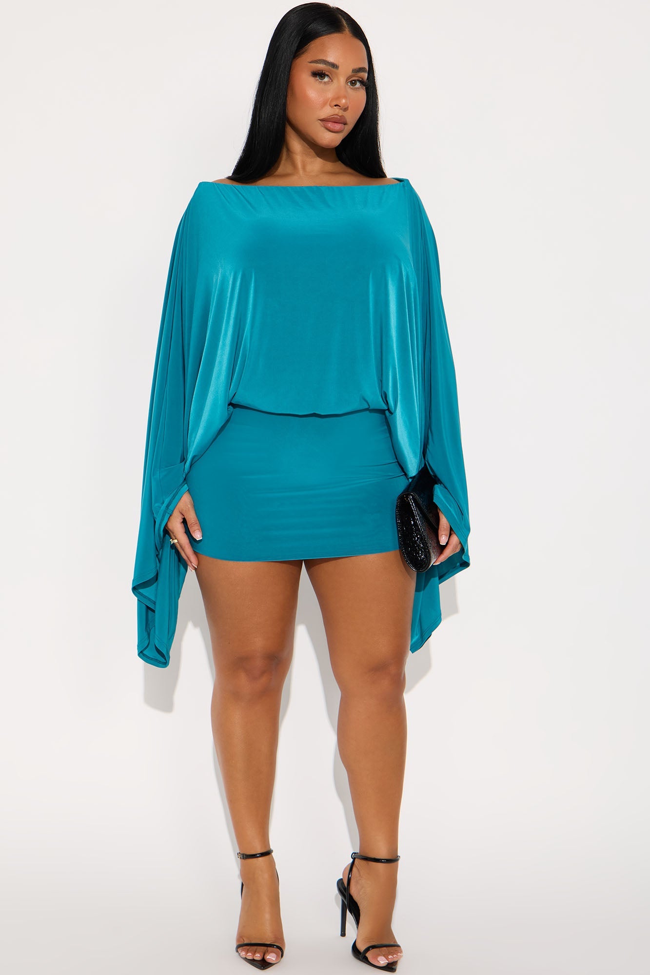 Oh The Drama Skirt Set - Teal