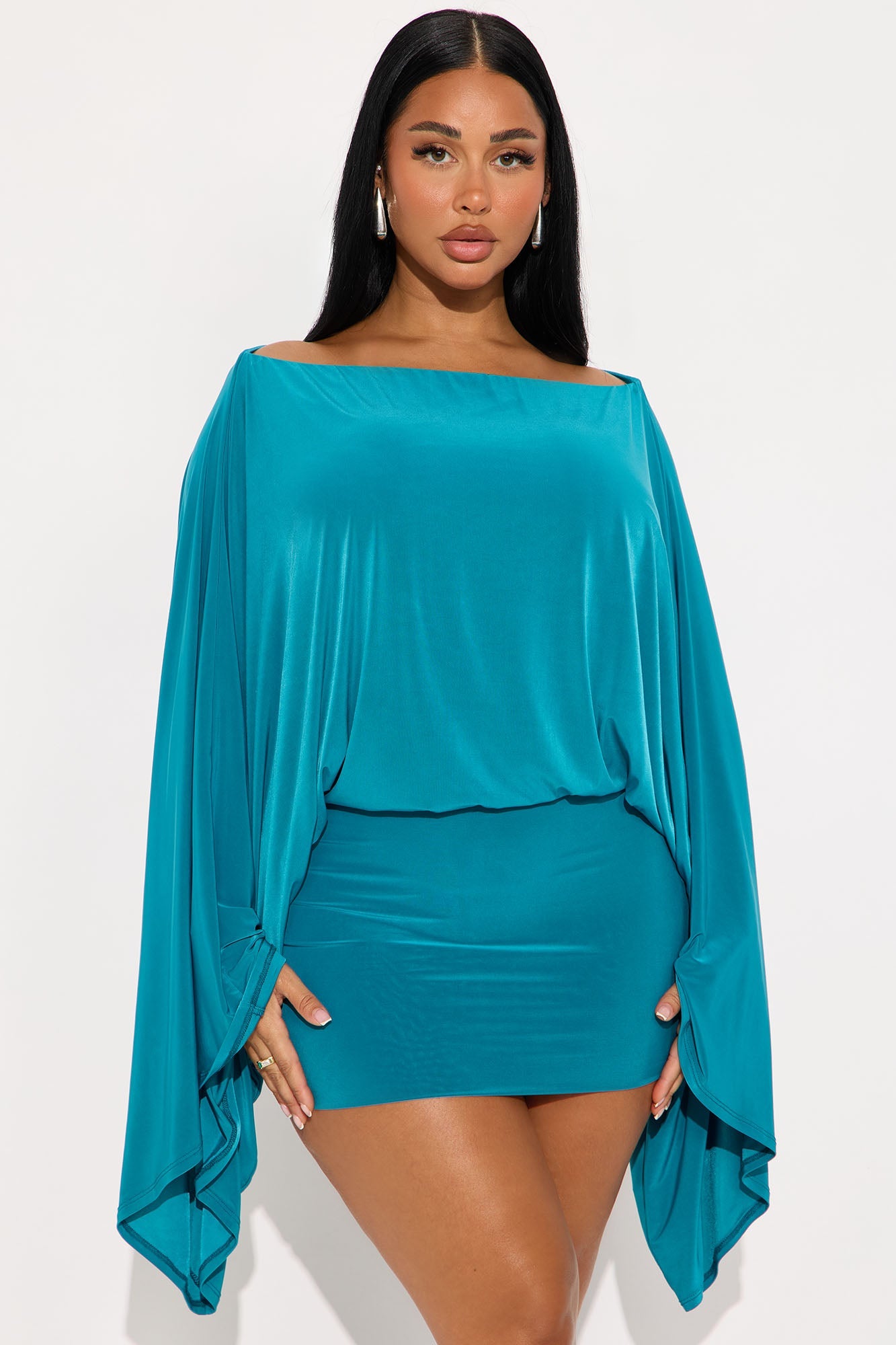 Oh The Drama Skirt Set - Teal