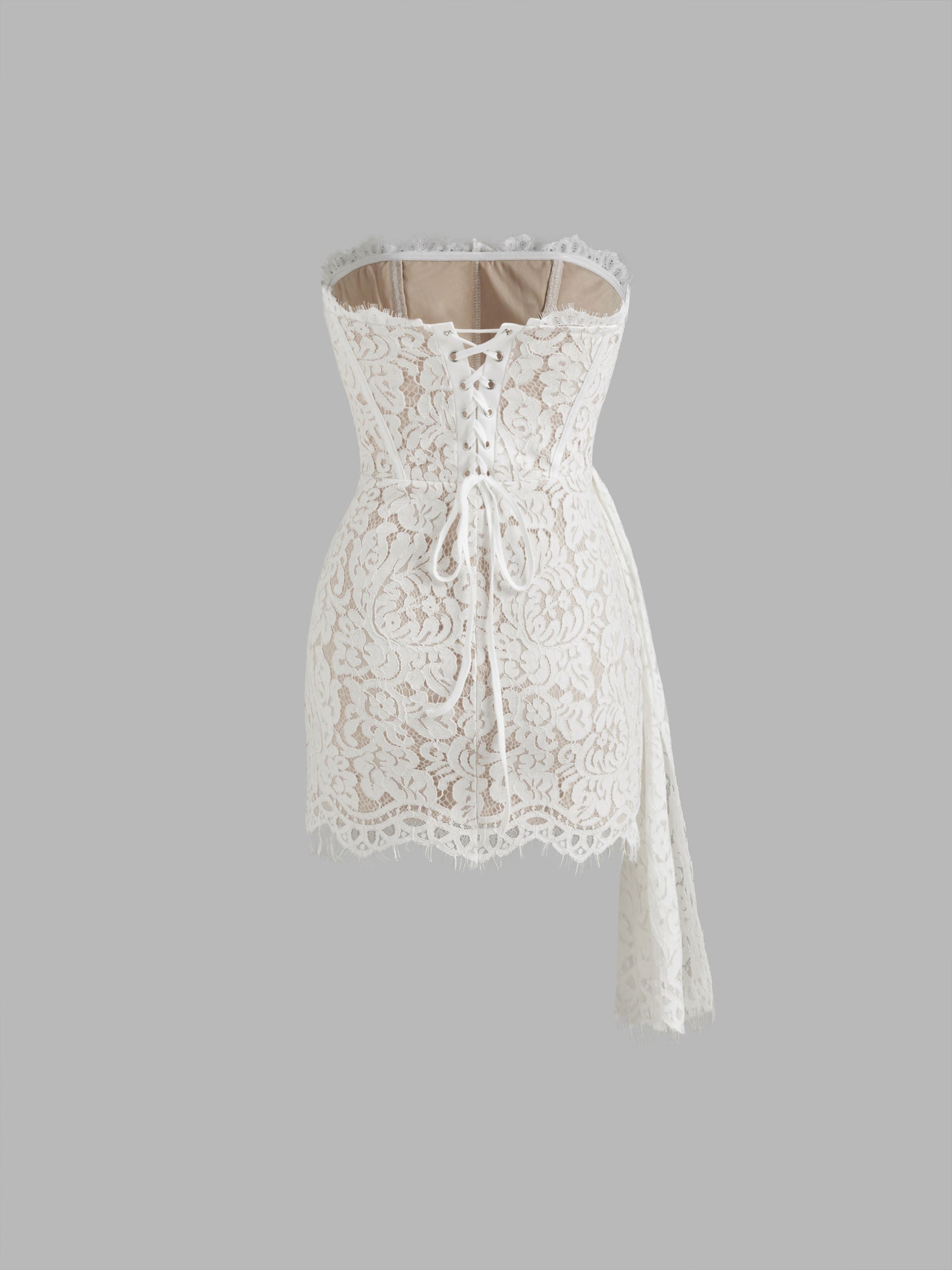 Lily Lace Tie Mini Dress