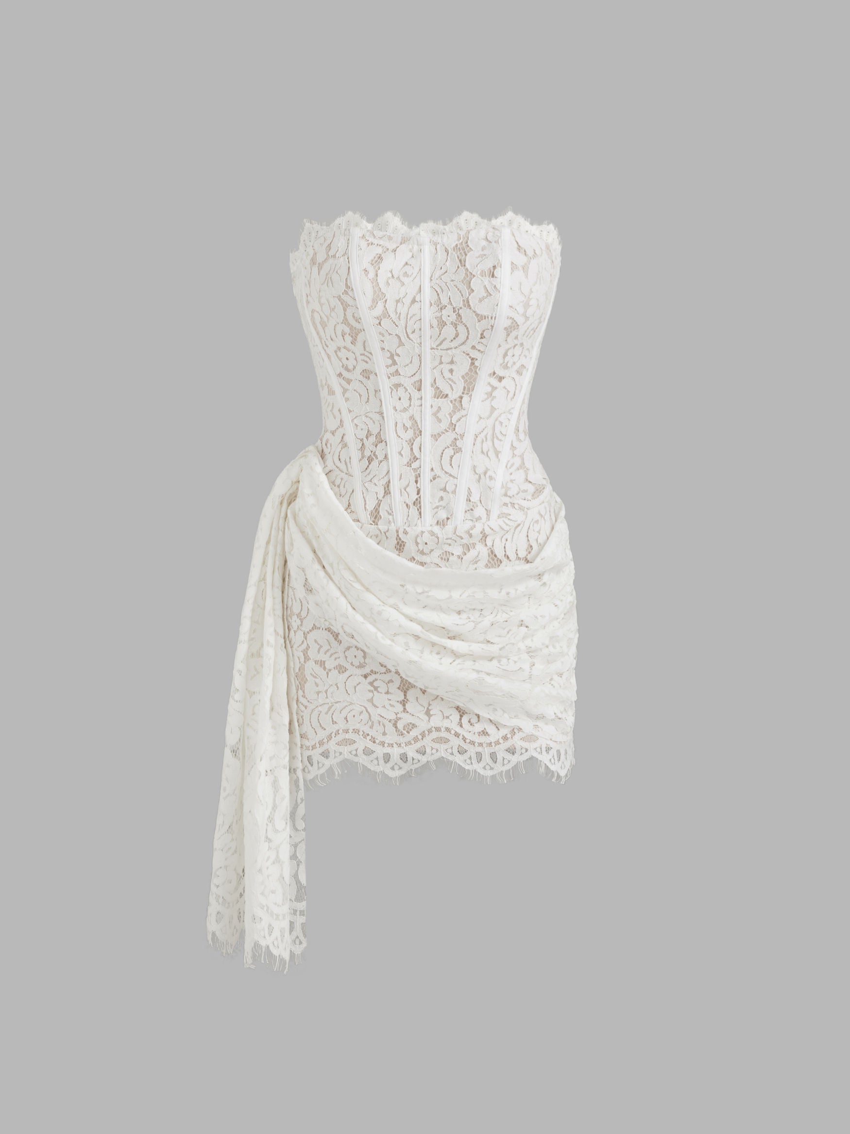 Lily Lace Tie Mini Dress