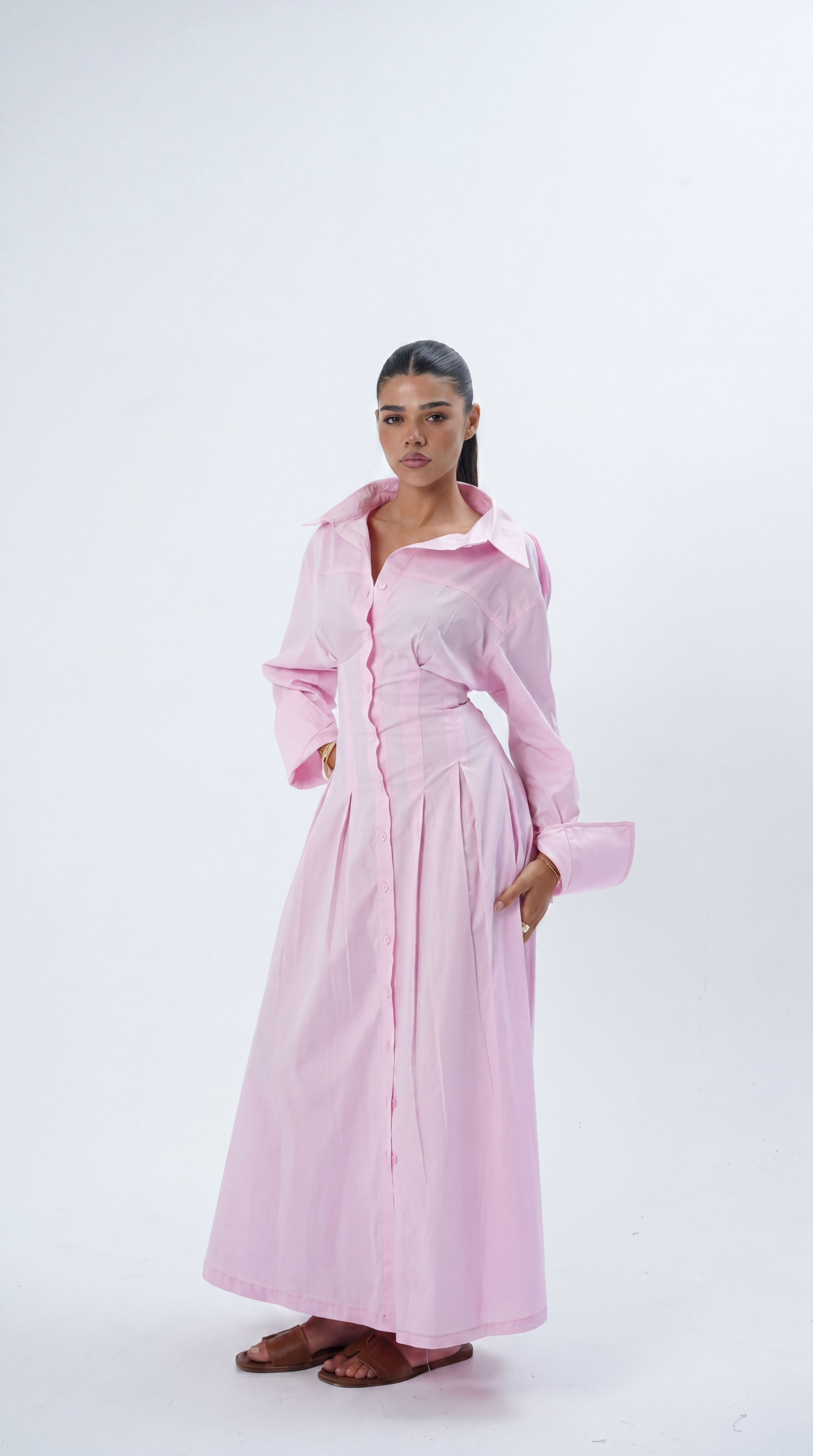 ROSE CORSET MIDI DRESS
