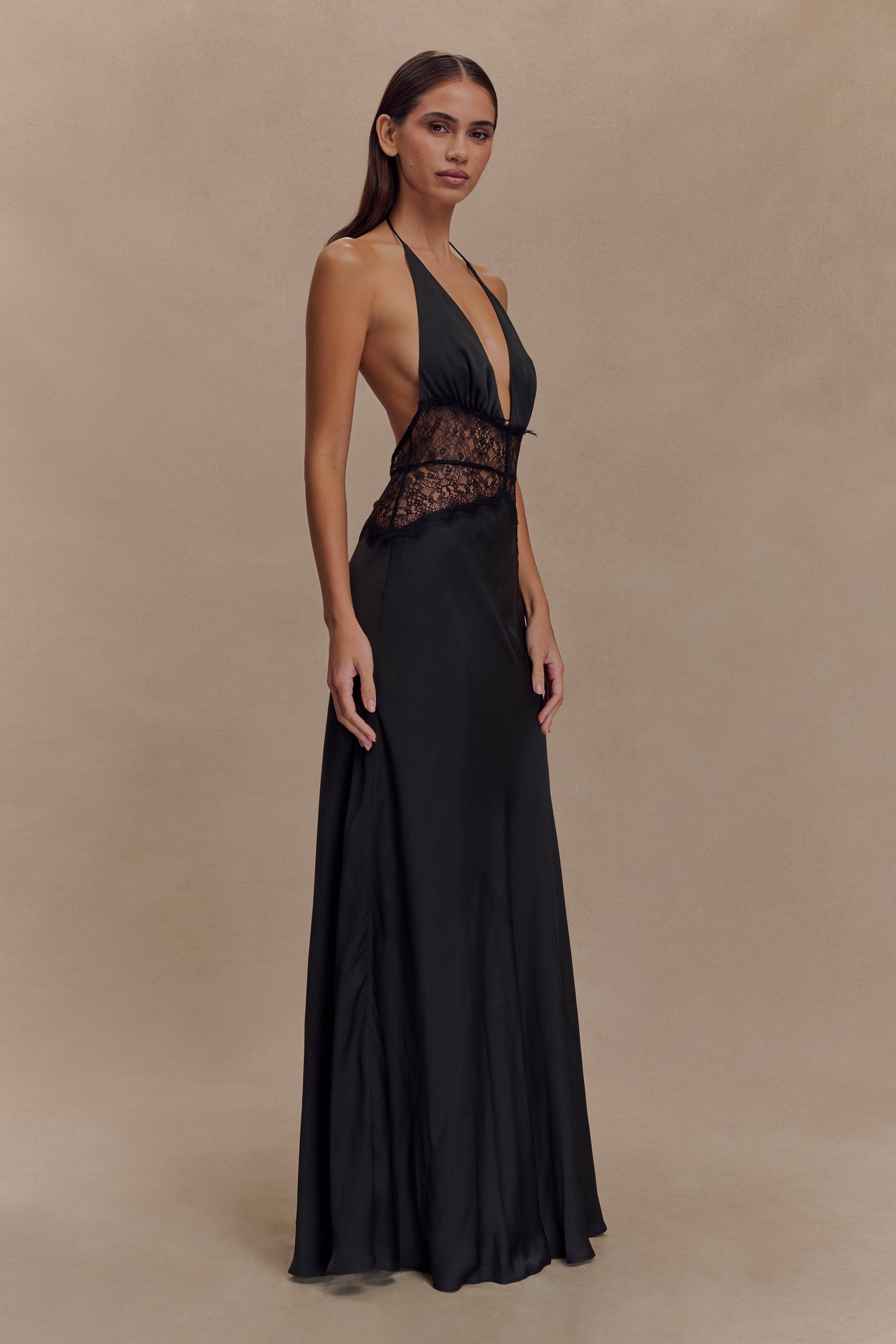 Nora Lace and Satin Dress