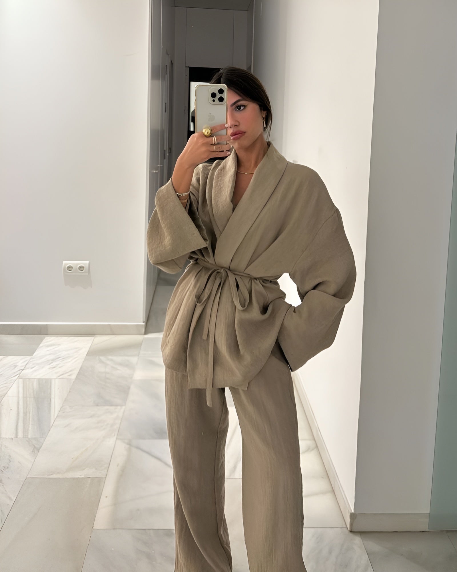 Emma's Two-Piece Linen Set