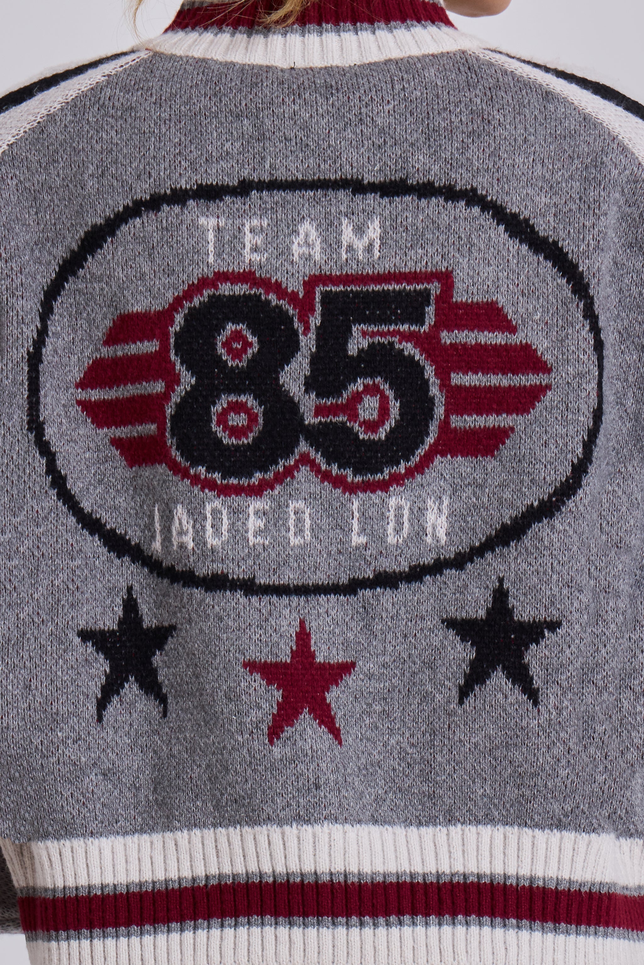 "85" Knitted Bomber Jacket