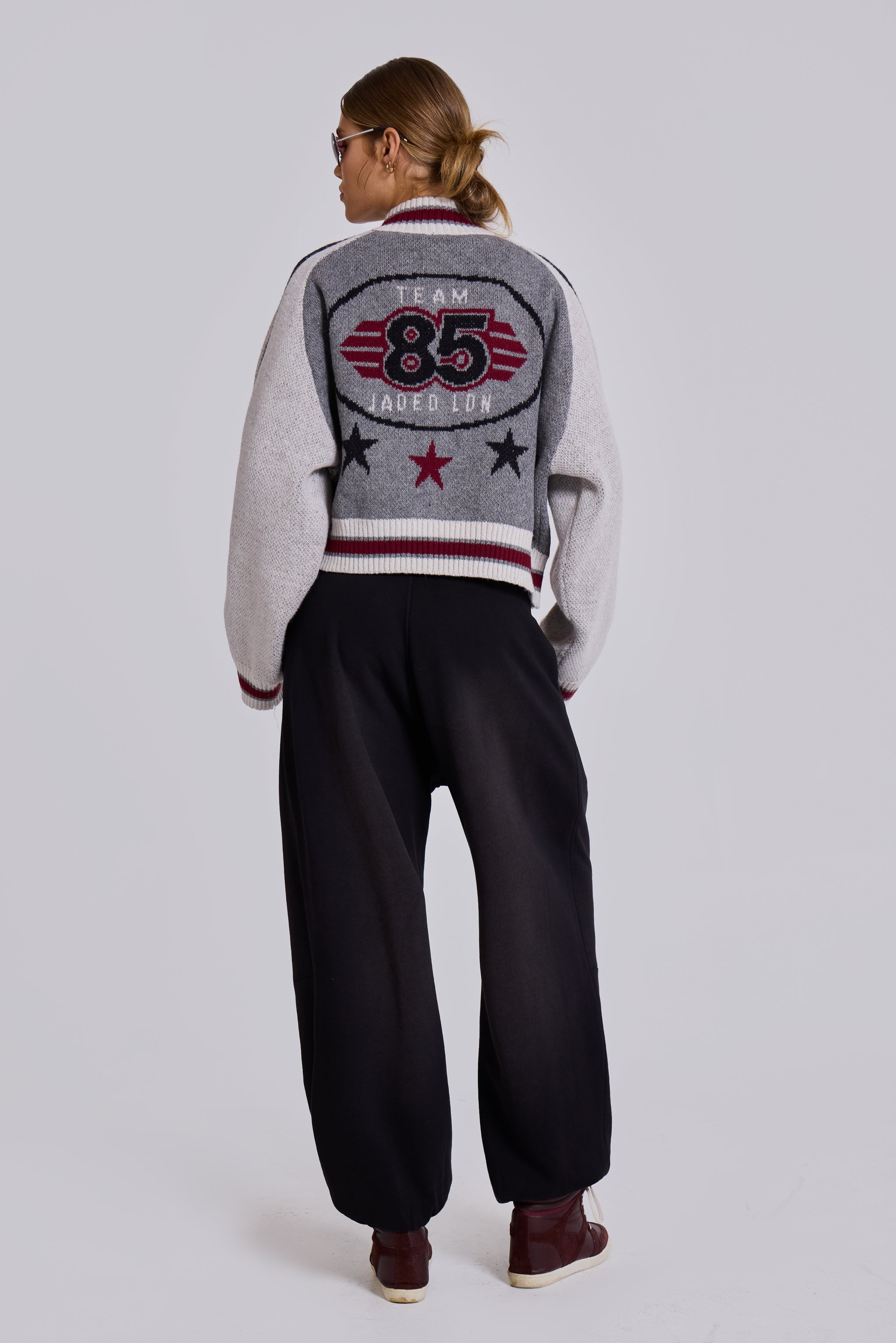 "85" Knitted Bomber Jacket