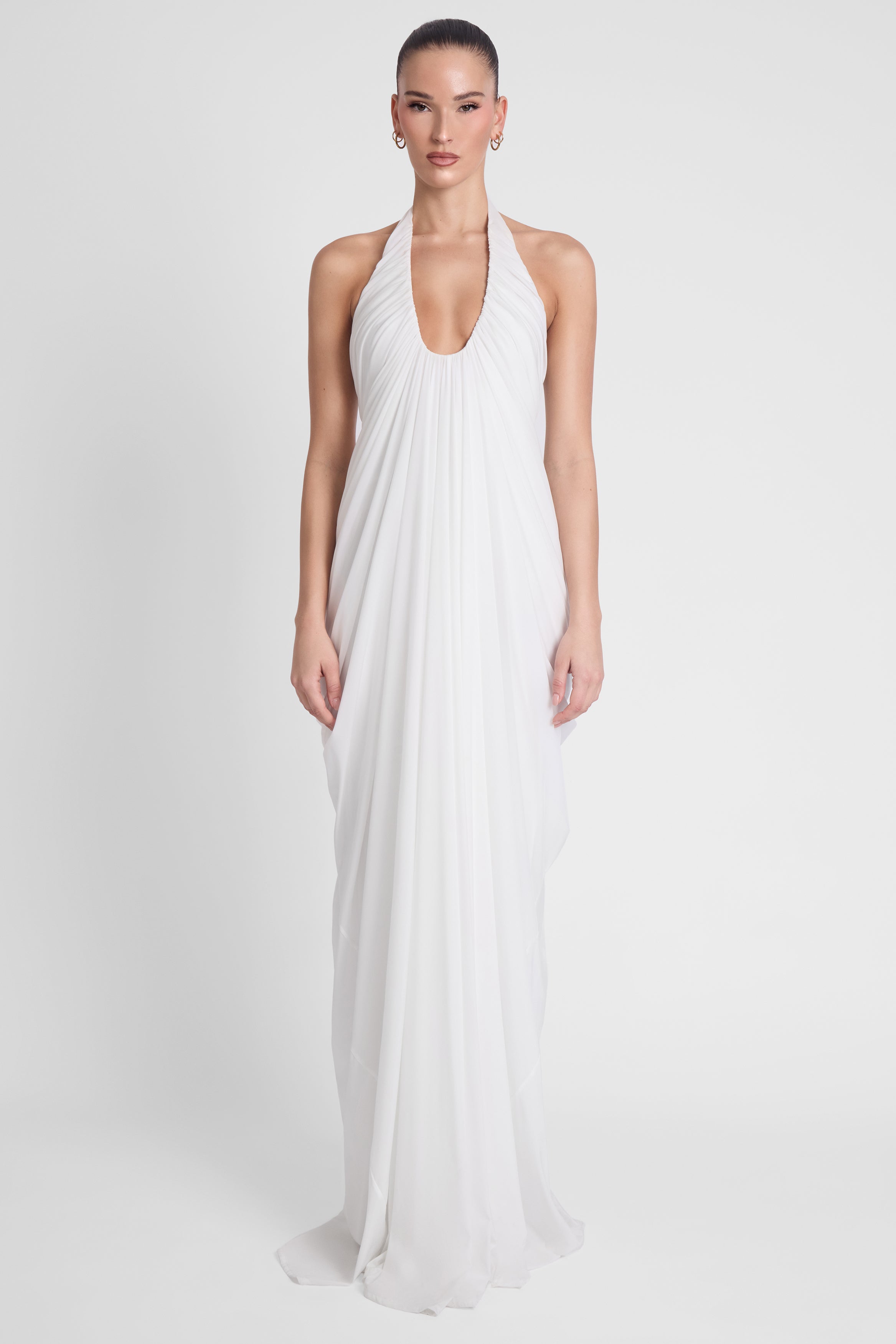 Cascade Gown - White