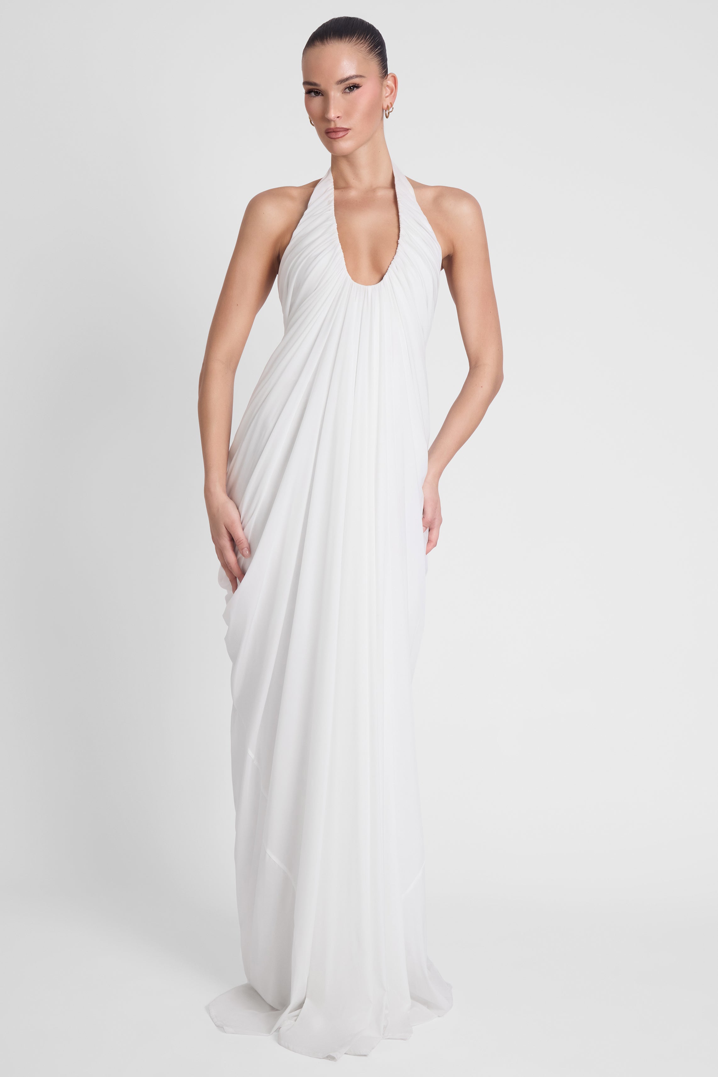 Cascade Gown - White