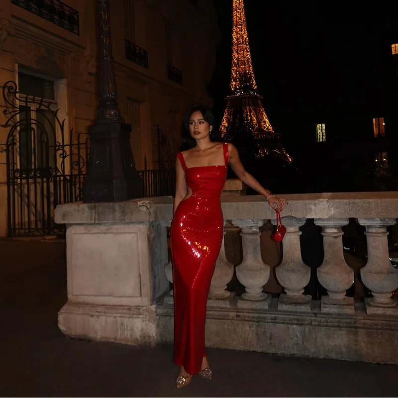 Chloe's Sparkling Maxi Dress
