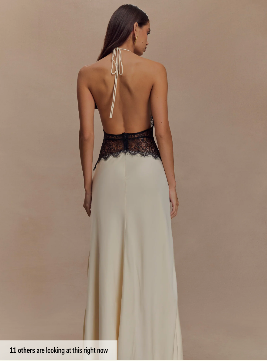 Nora Lace and Satin Dress