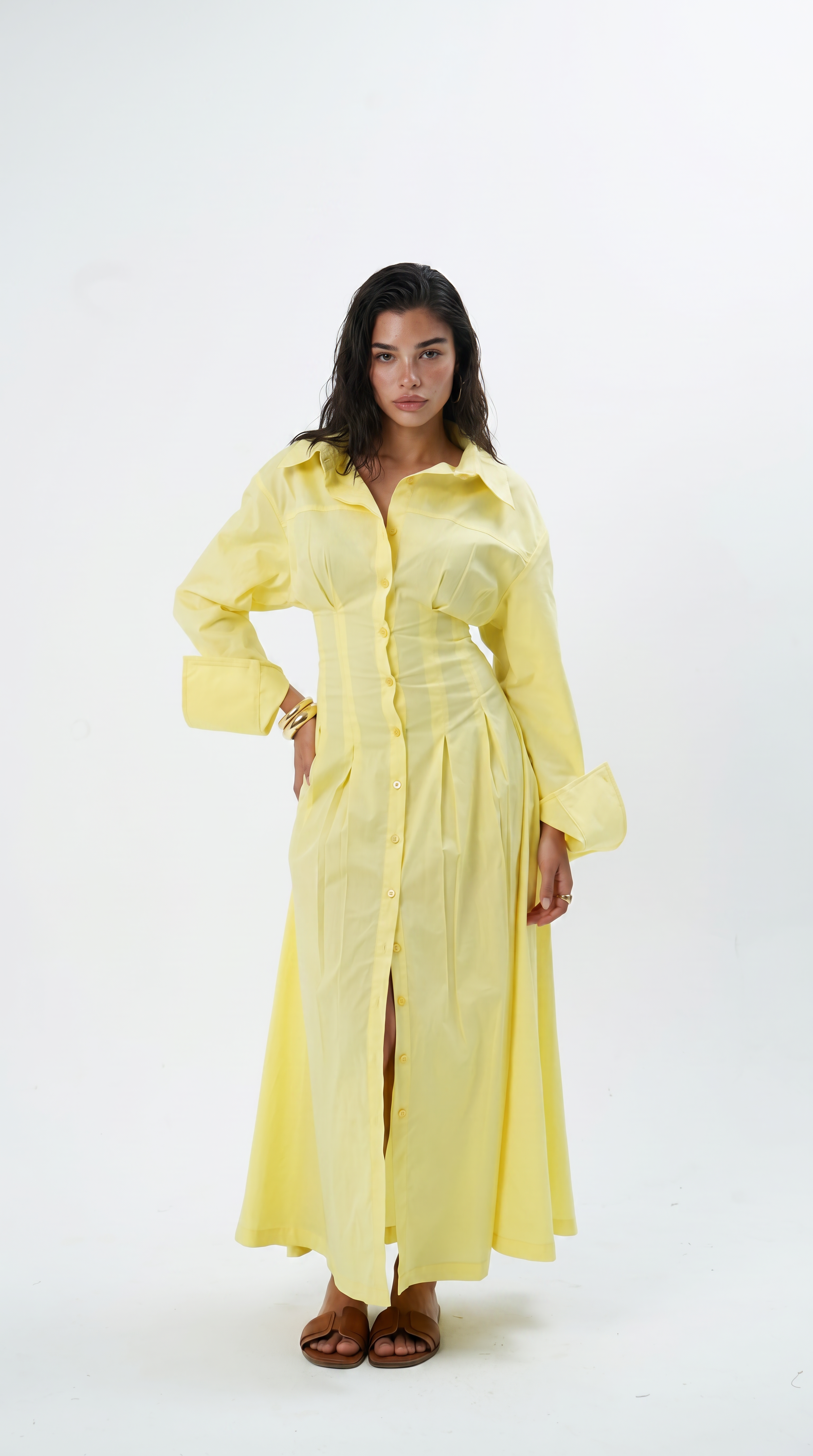 ROSE CORSET MIDI DRESS