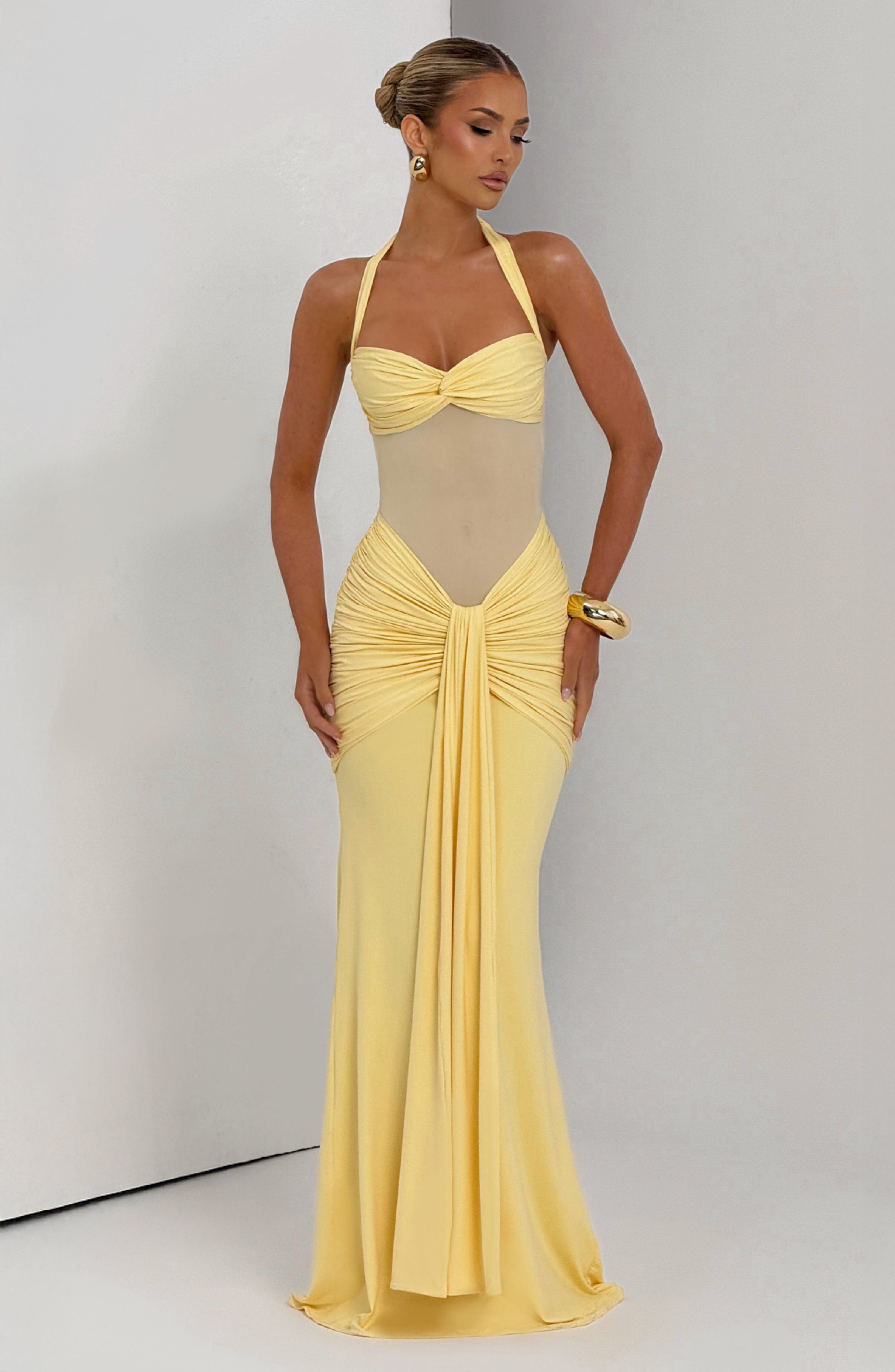 Lily Maxi Dress - Lemon