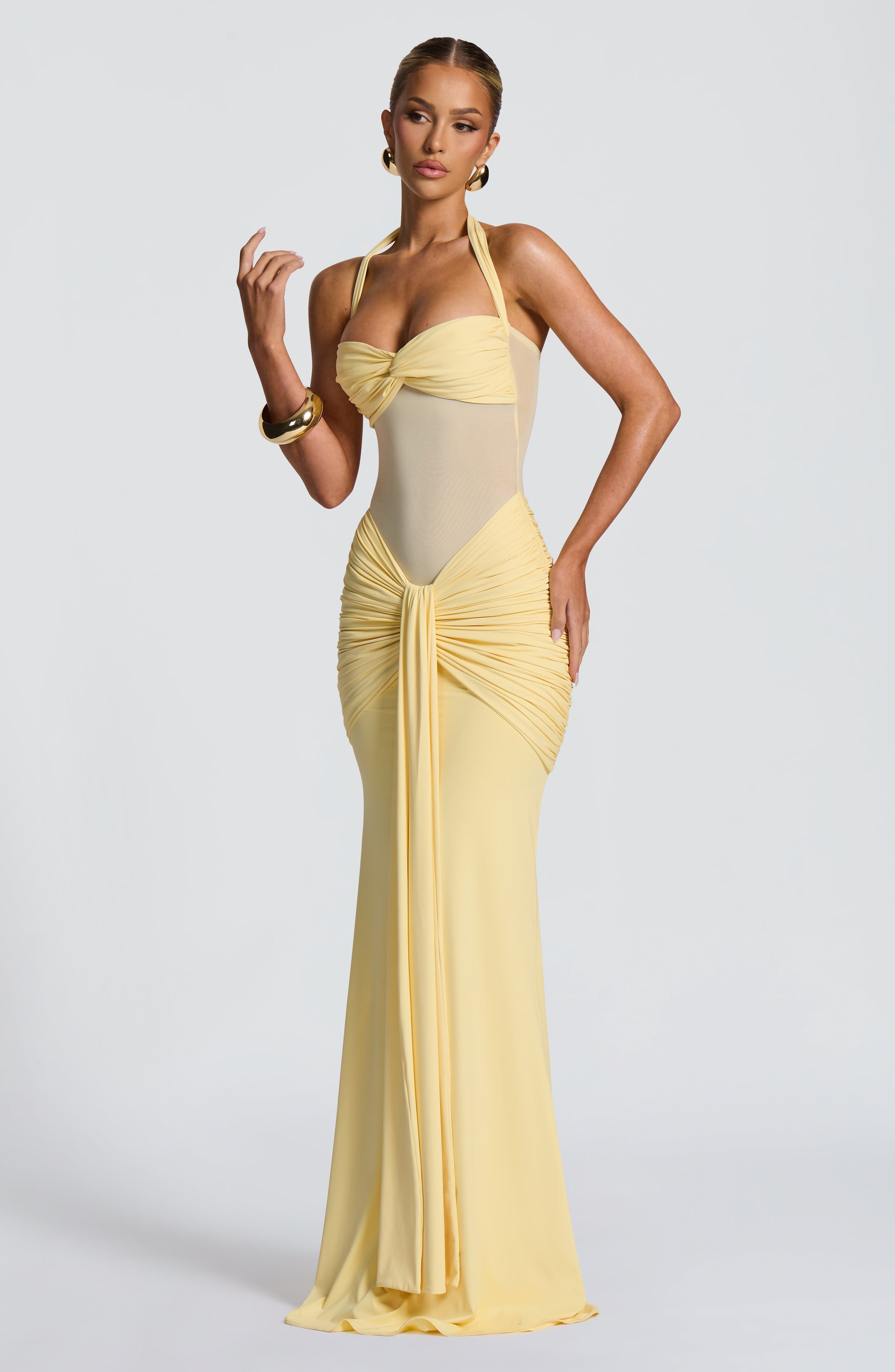 Lily Maxi Dress - Lemon