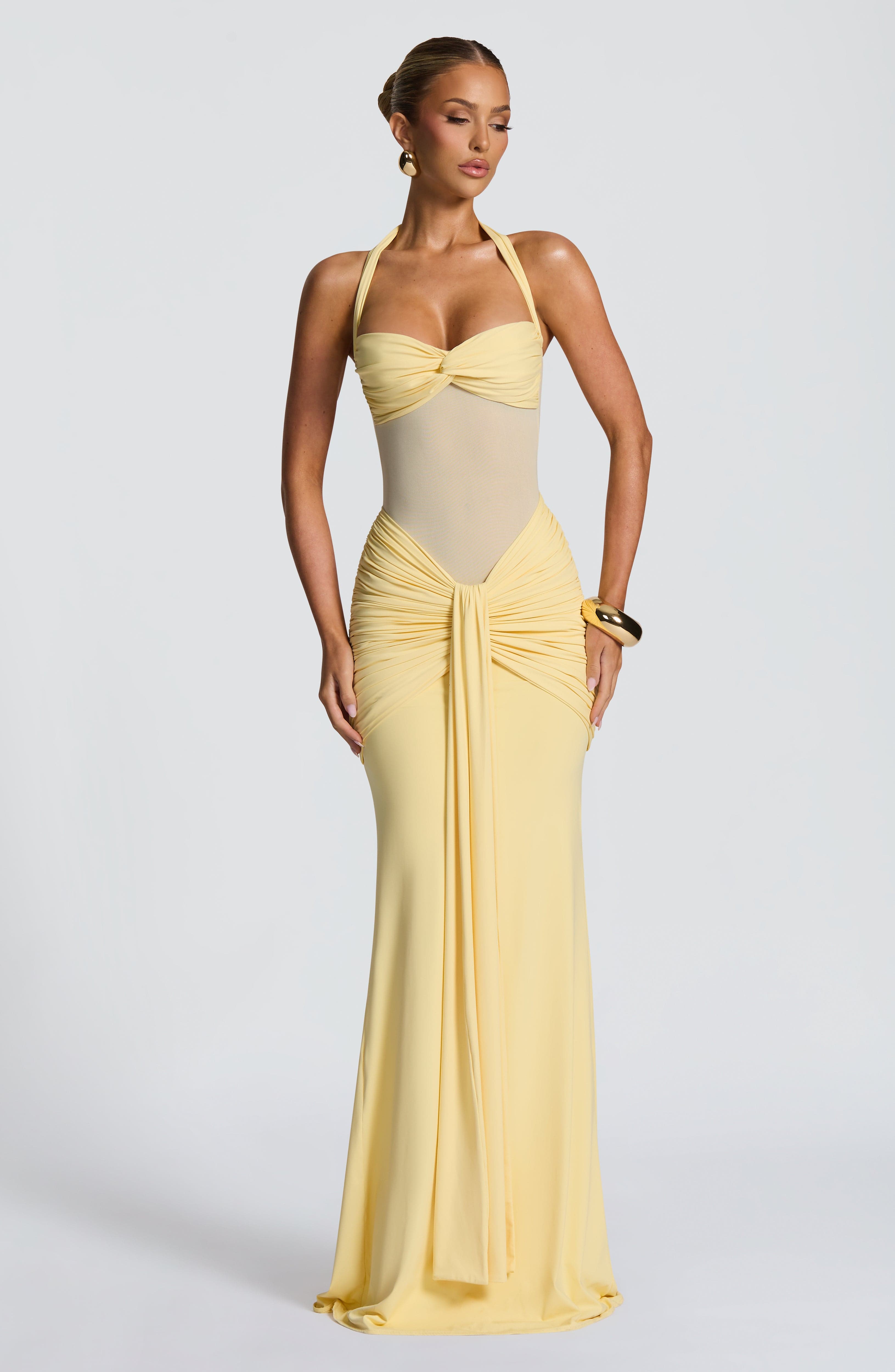 Lily Maxi Dress - Lemon