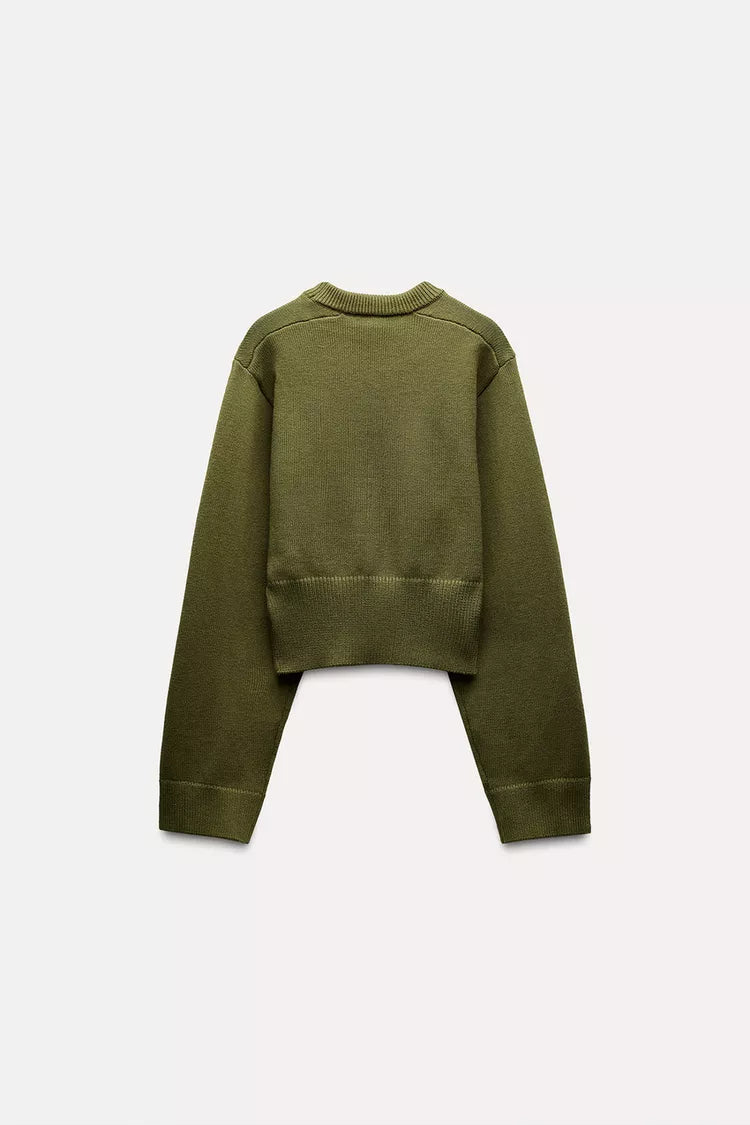 Clara | Green Sweater