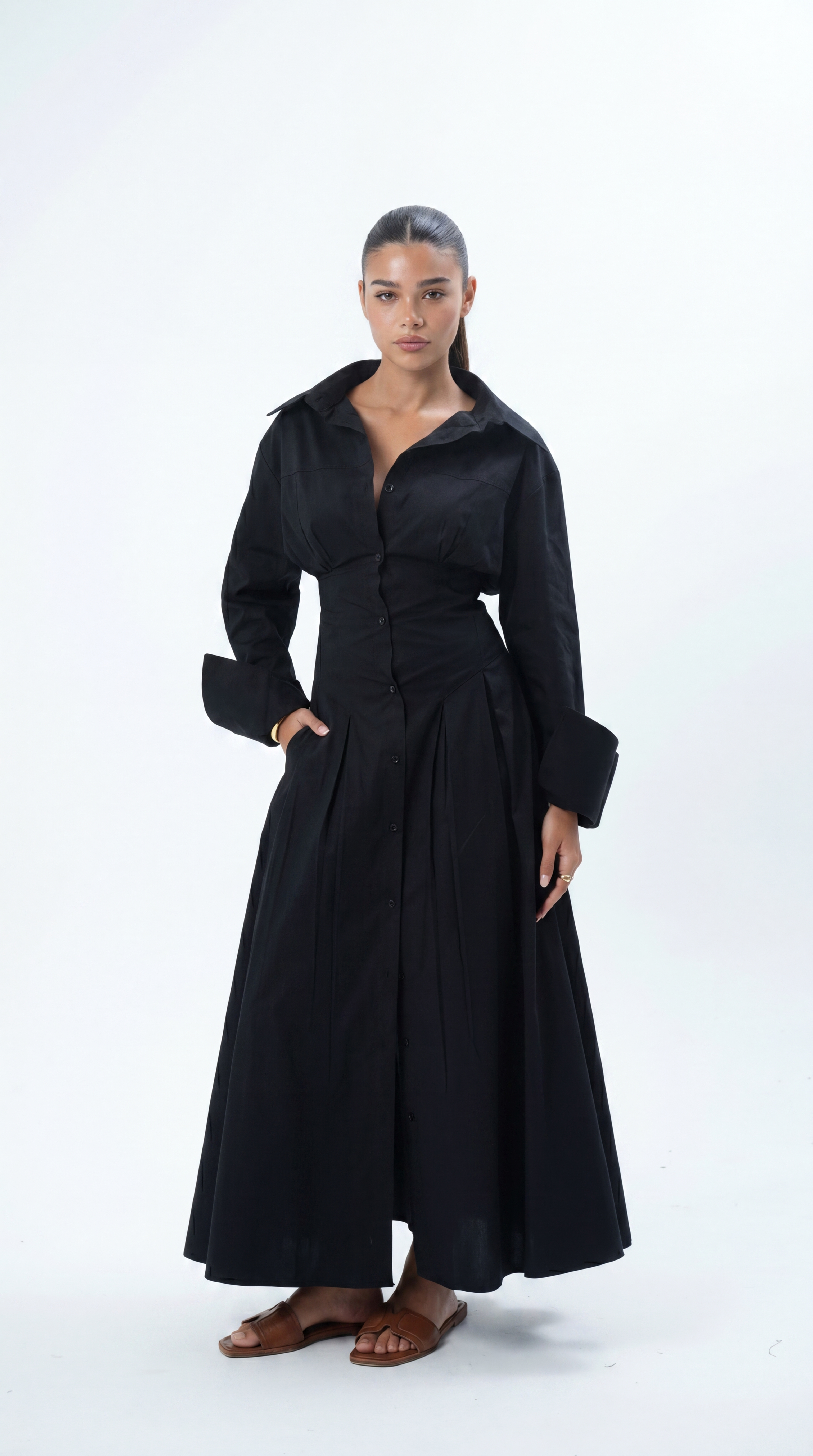 ROSE CORSET MIDI DRESS