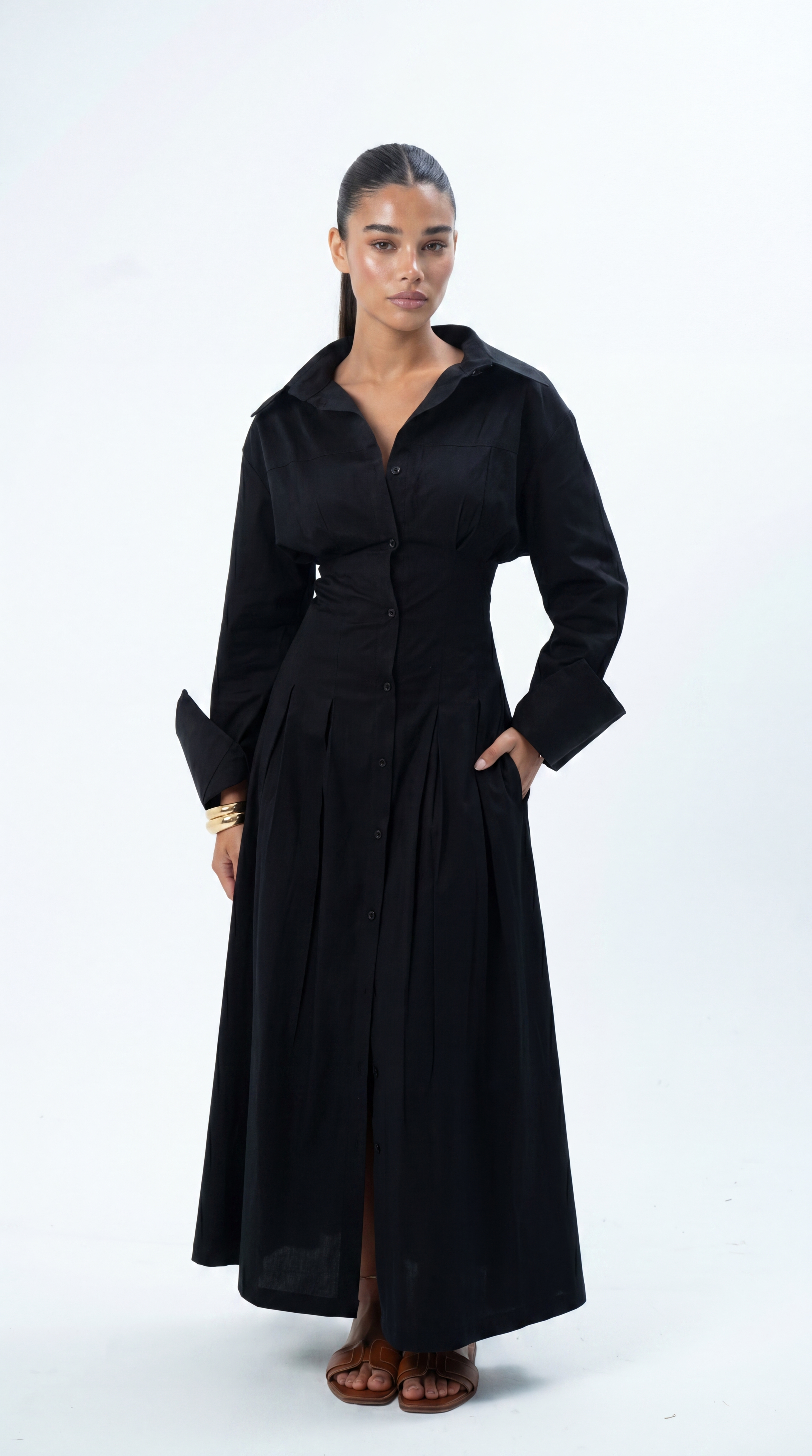 ROSE CORSET MIDI DRESS