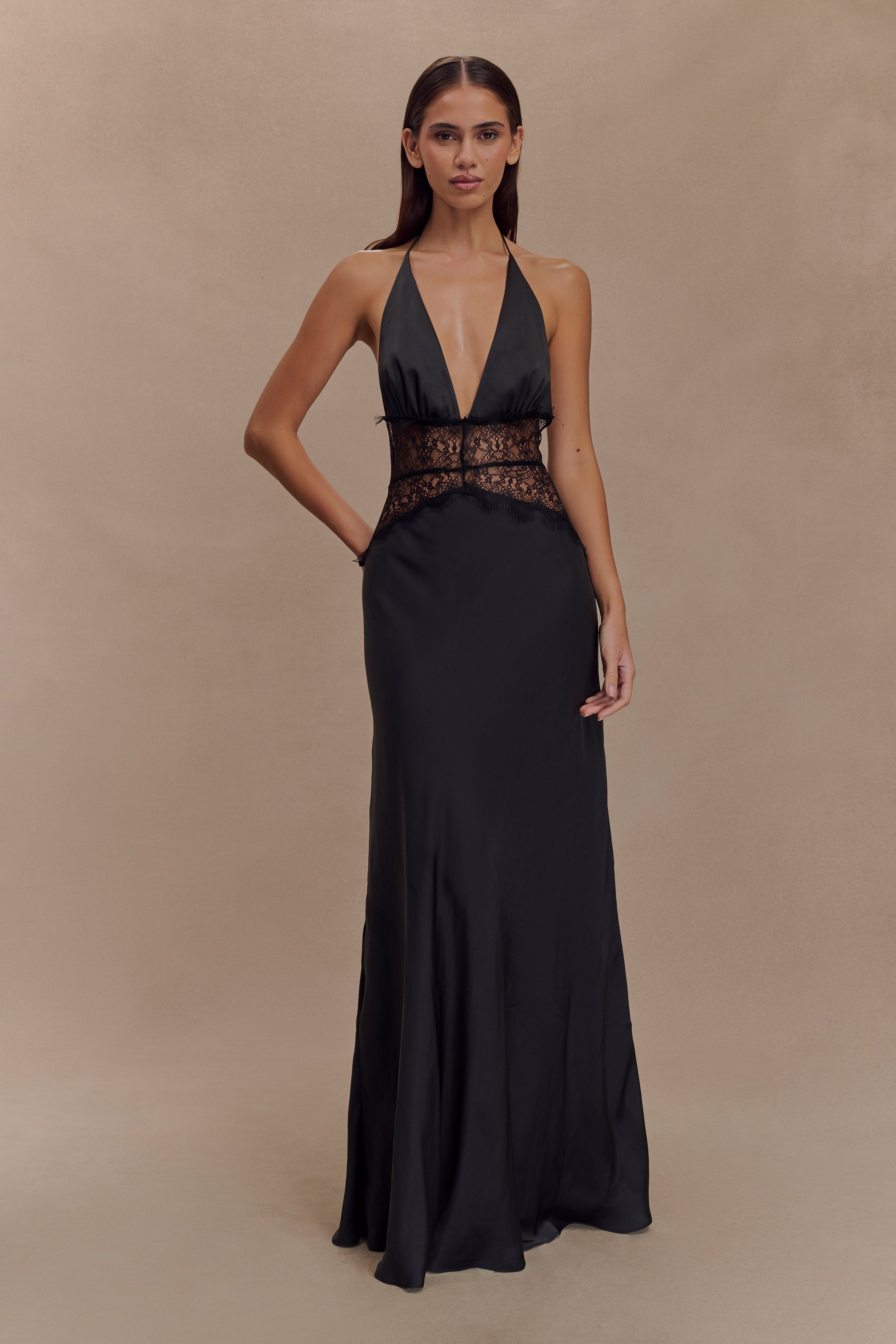 Nora Lace and Satin Dress