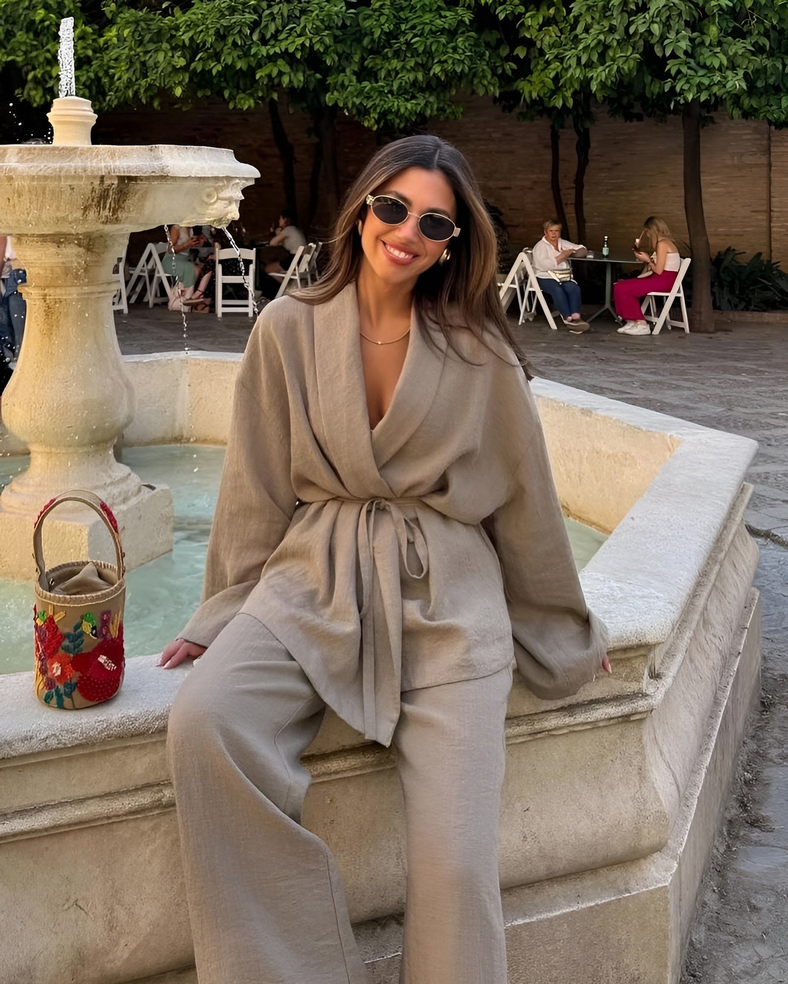 Emma's Two-Piece Linen Set