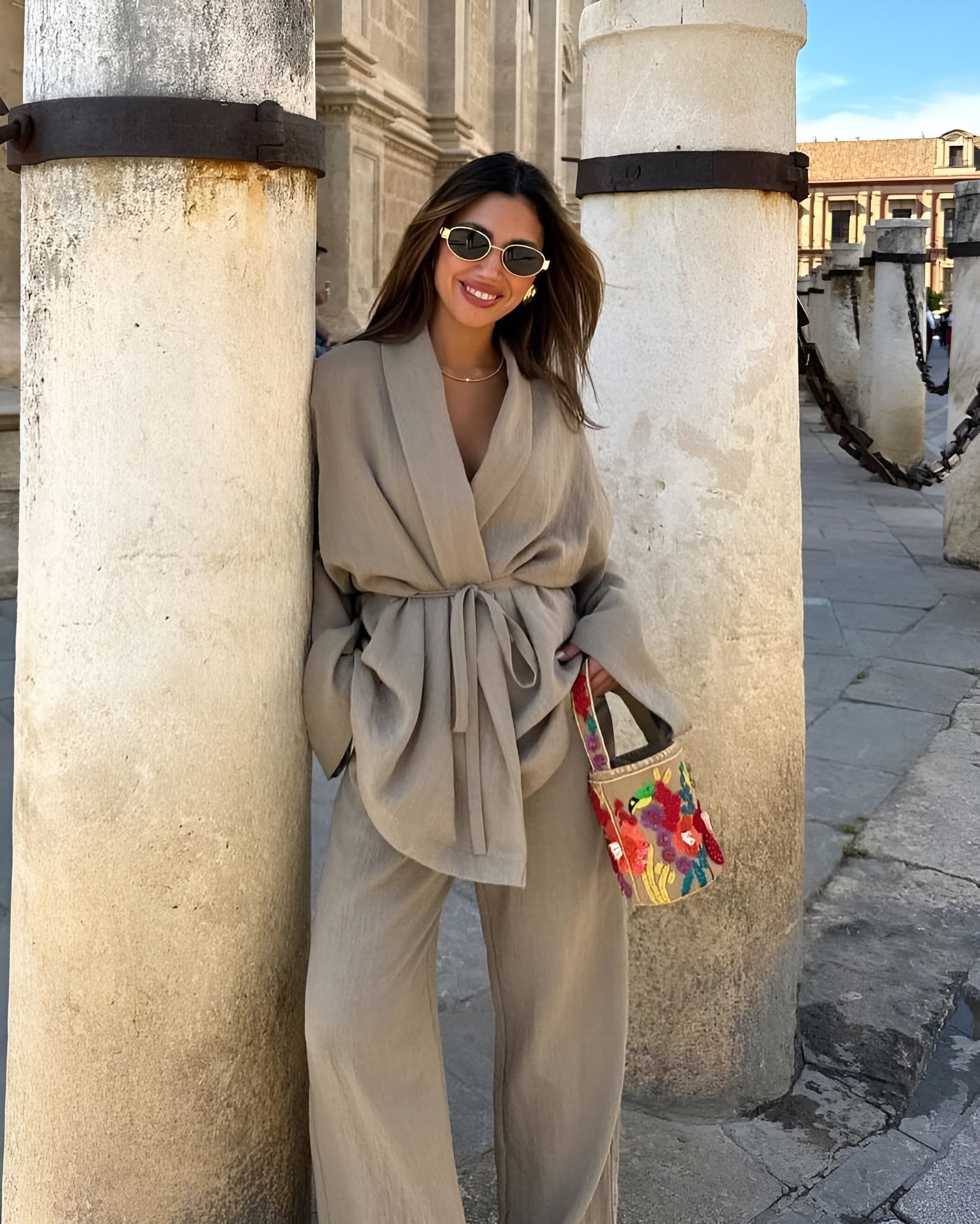 Emma's Two-Piece Linen Set