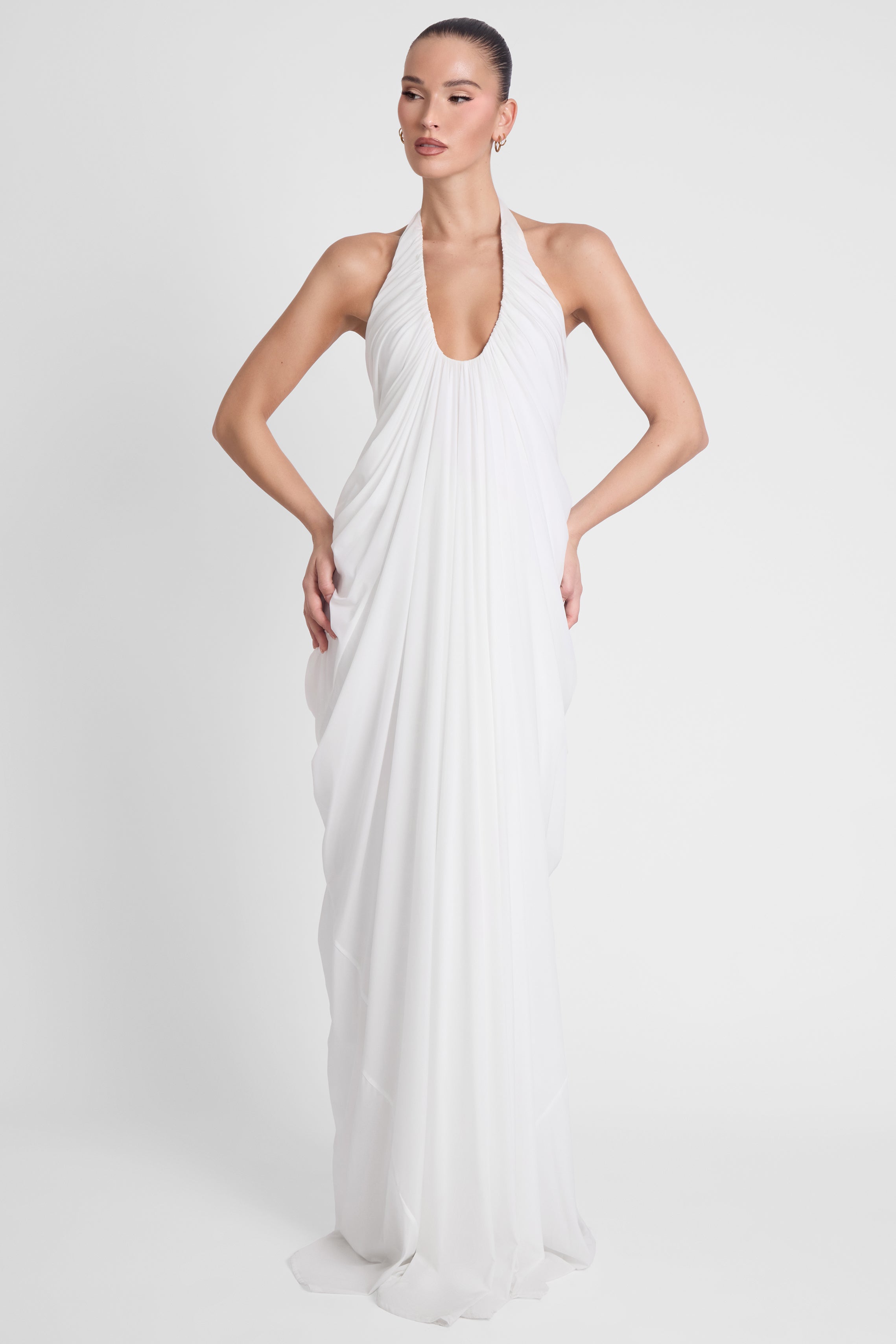 Cascade Gown - White