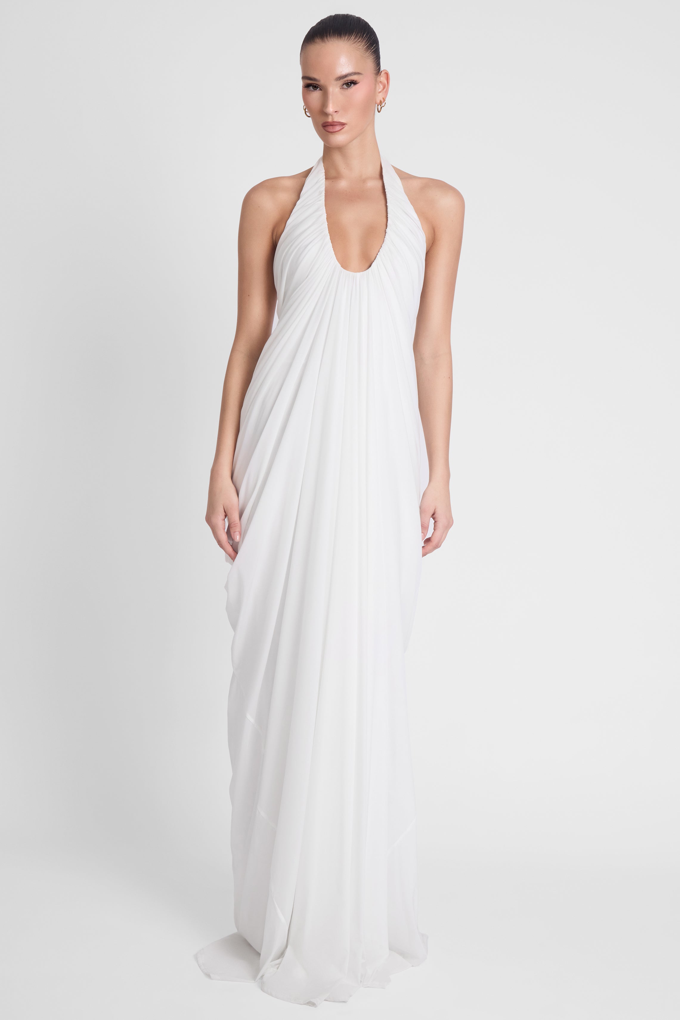 Cascade Gown - White