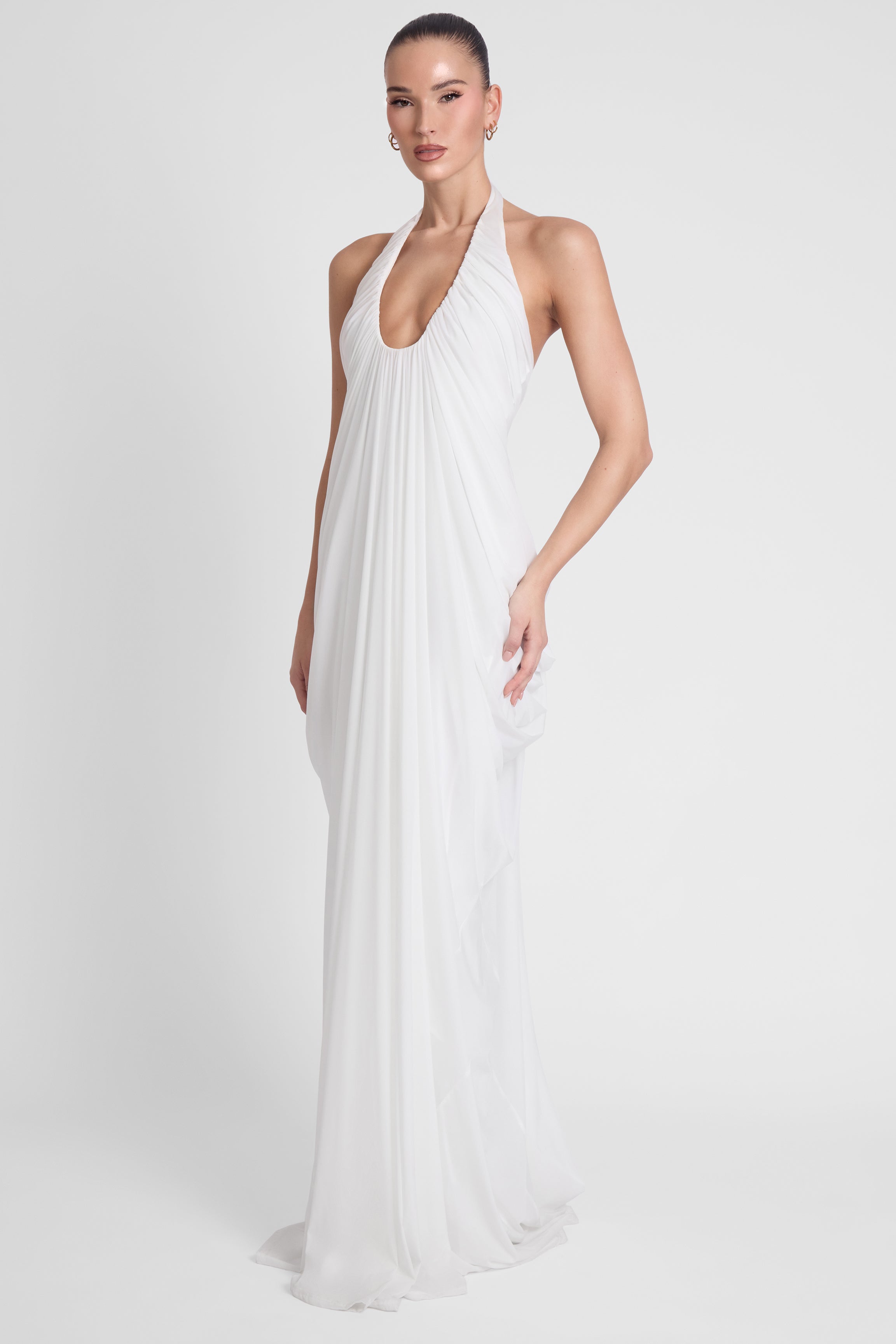 Cascade Gown - White