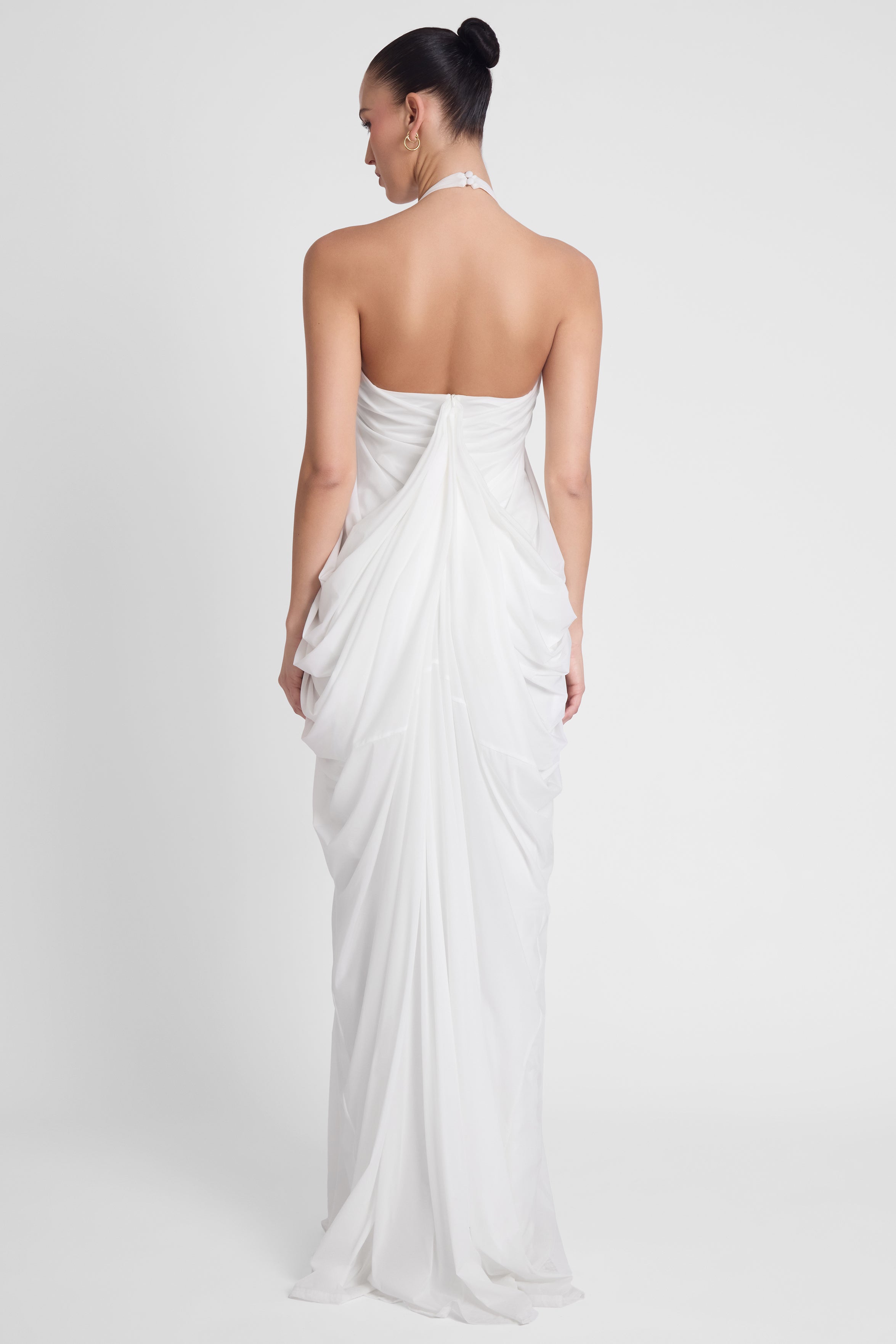 Cascade Gown - White