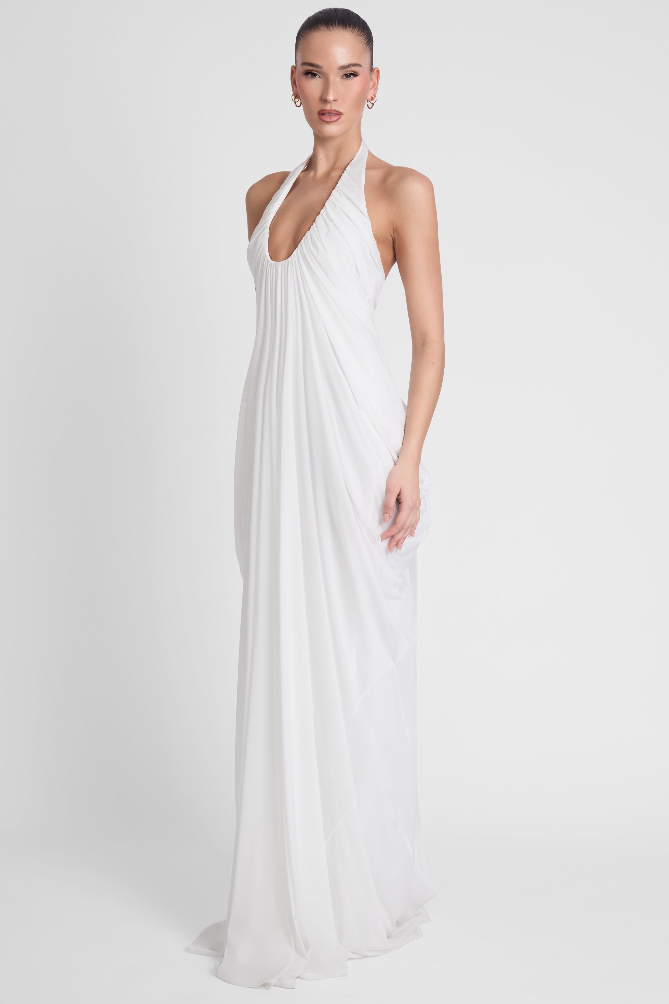 Cascade Gown - White