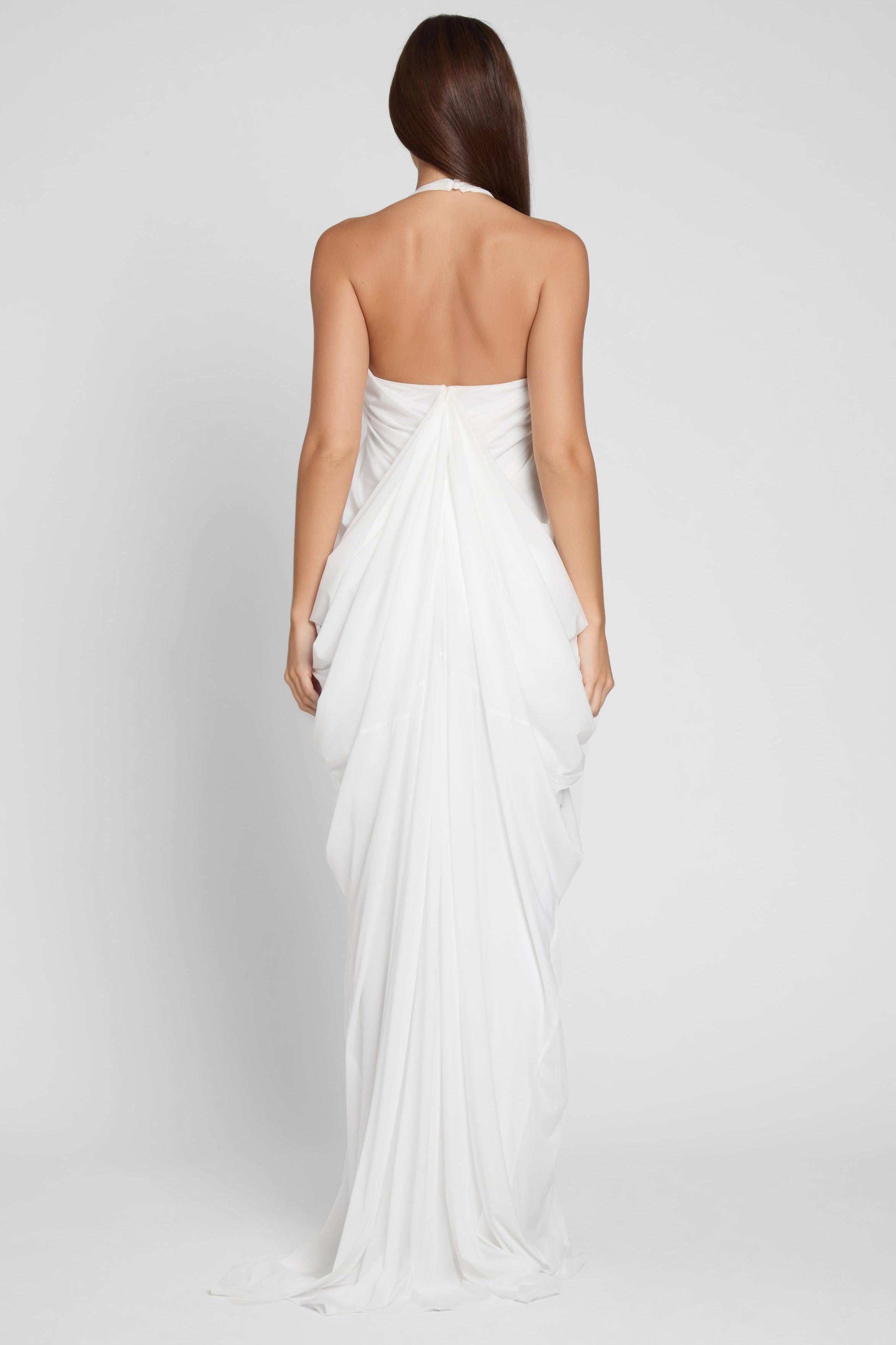 Cascade Gown - White