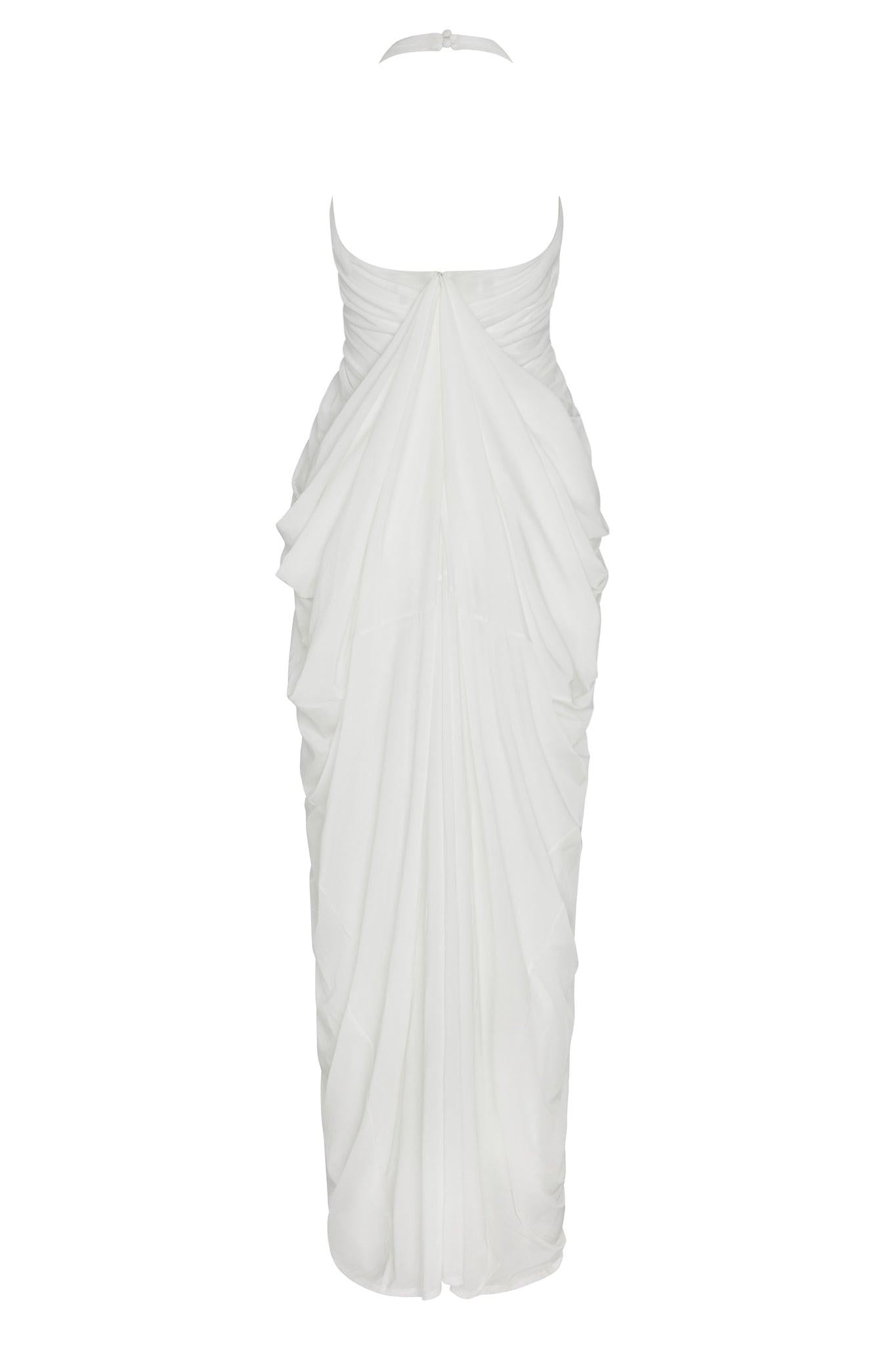 Cascade Gown - White