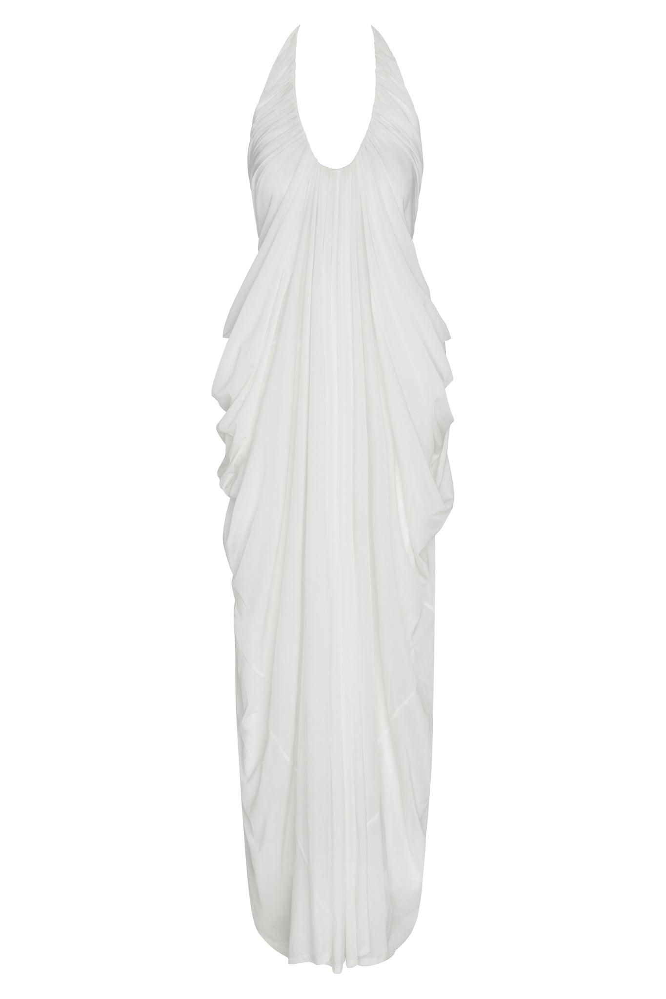 Cascade Gown - White