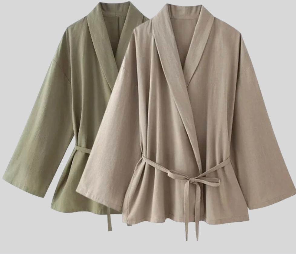Emma's Two-Piece Linen Set