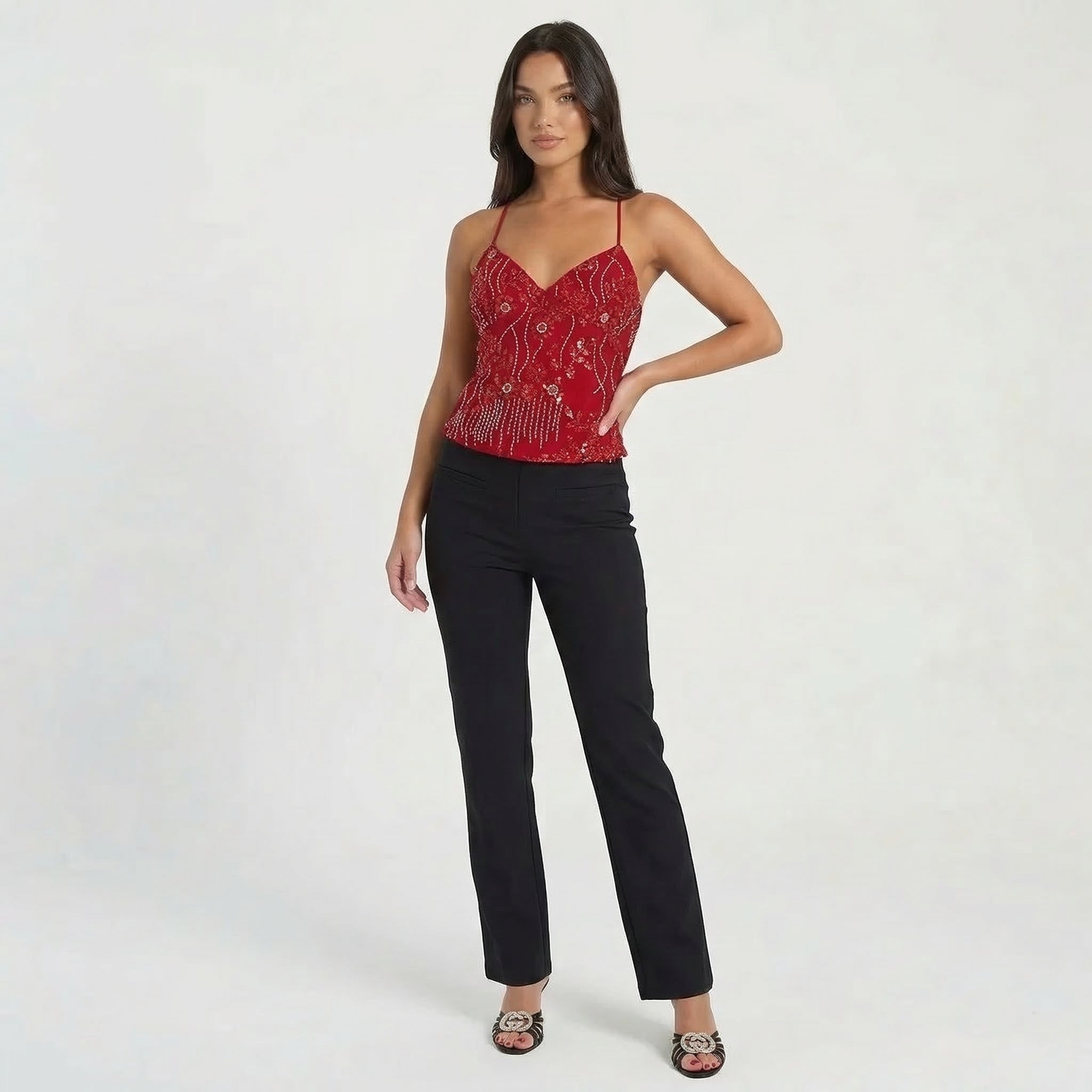 Women’s Embellished Lace Cami Top