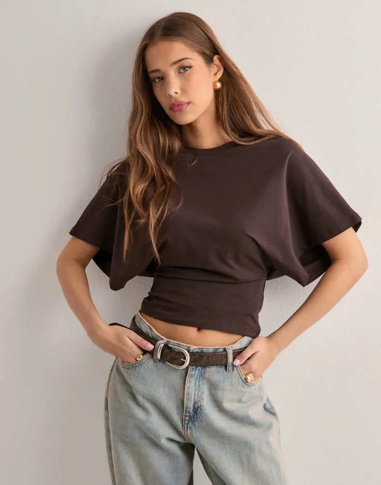 Chloe | Oversized Sleeve Icon Tee