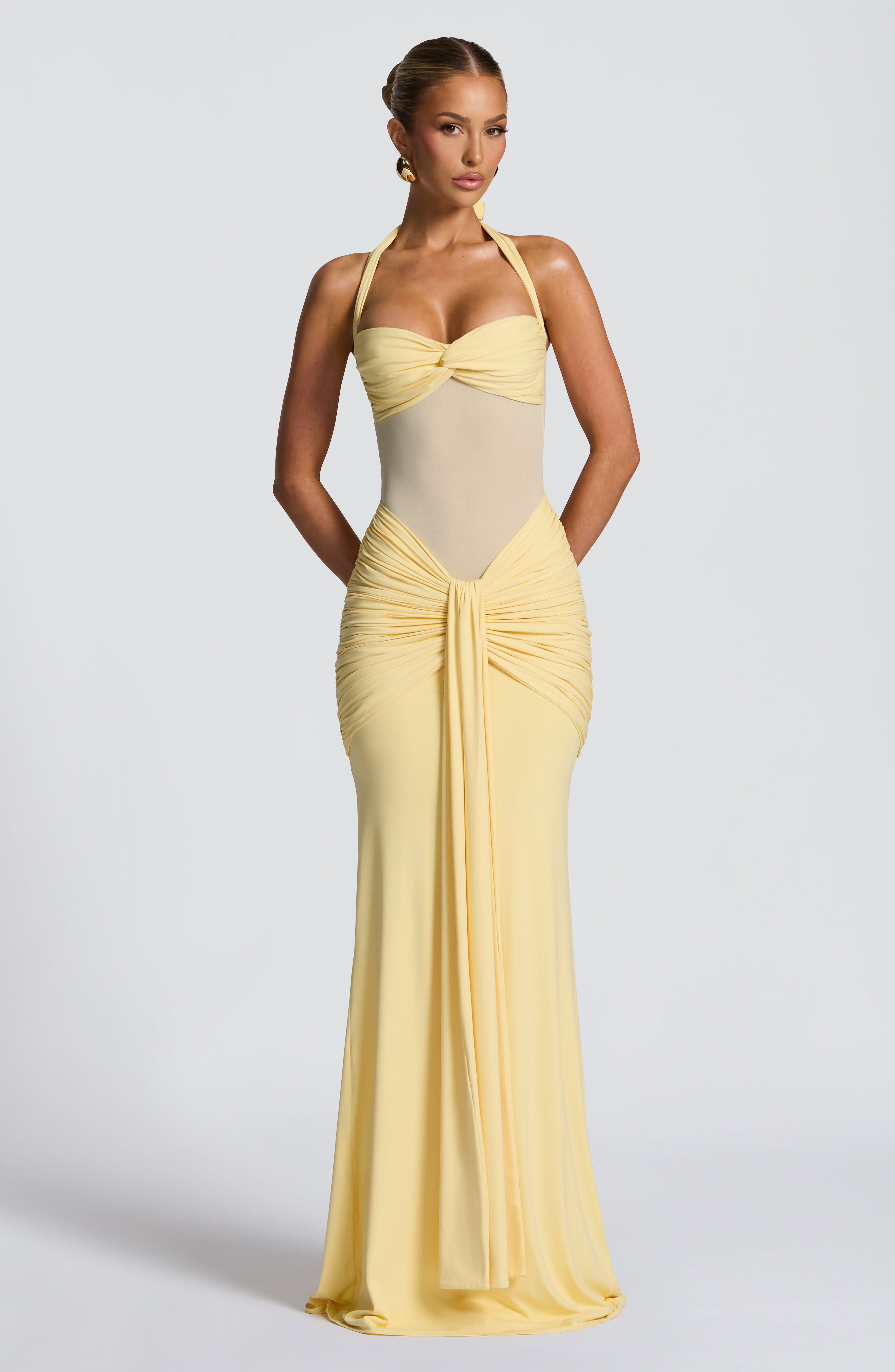 Lily Maxi Dress - Lemon